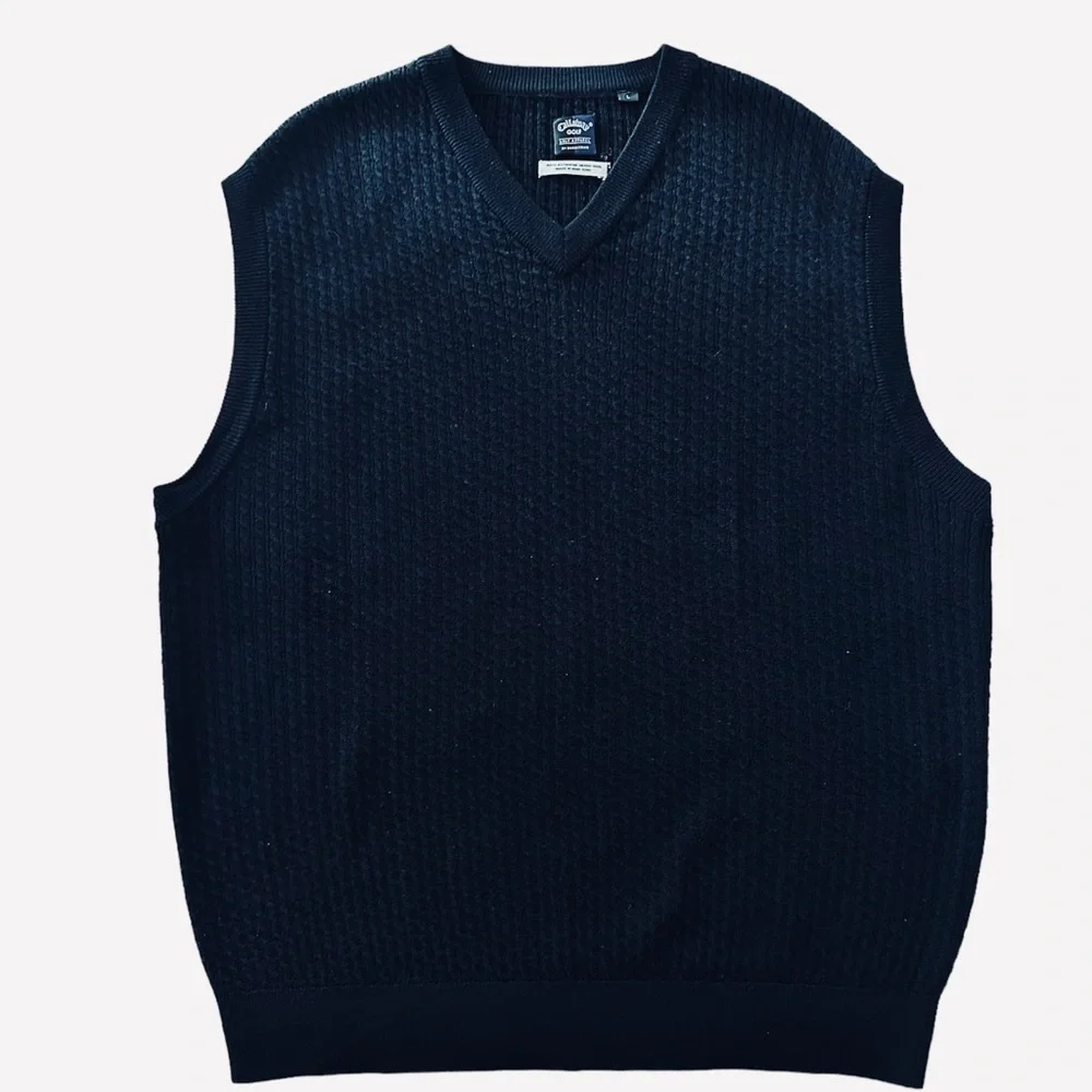 Callaway Golf Nordstrom’s Collection, Merino Wool Vest‎ Pullover , Black, Size L